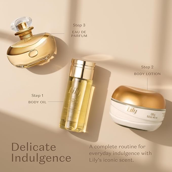 Lily Satin Hydrating Body Cream, 24 Hour Fragranced Body Butter for Dry Skin, 8.8 Ounce