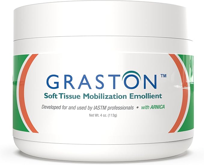 Graston Technique Arnica Soft Tissue Emollient - 4oz Jar Pro-Grade Therapy Cream for IASTM, Massage, Relief and Recovery, 1-Pack