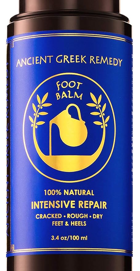 Dry Cracked Heels Repair | Organic Foot Cream for Dry Feet & Callus with Jojoba, Lavender, Almond, Olive & Vitamin E Oil | Natural Foot Balm & Moisturizer for Skin | Hydrating Foot Treatment | 3.4 oz
