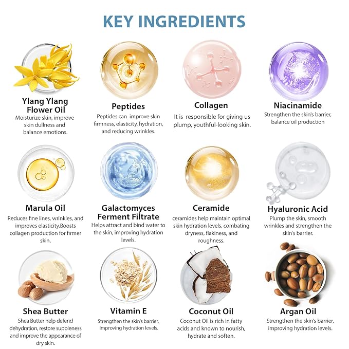 Christmas Gifts for Women, 33 Pcs Bath & Body Spa Gift Set, Face Sheet Mask Skin Care Kit, Ylang Essential Oil Collagen Gel Mask, Leather Bag, Lip Gloss, Face Serum, Skin Cleanser, Mother Day,Birthday