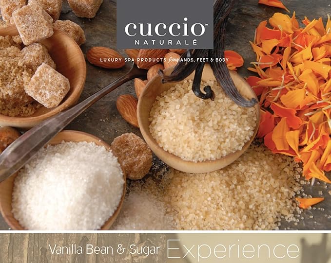 Cuccio Naturalé Butter Blend Vanilla Bean & Sugar - Non-Greasy Lotion for Hand, Body & Feet - Comforting/De-stressing - Paraben/Cruelty Free, Natural Ingredients & Plant Based Preservatives, White, 8 Fl Oz (Pack of 1)