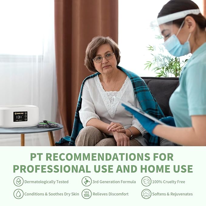 Paraffin Wax Kit - 10 Packs Aloe Vera Paraffin Wax for Hand and Feet Refill, Skin Moisturizing, Non-Greasy, Easy-Peeling