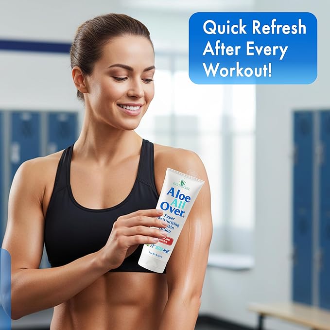 Miracle of Aloe’s Aloe All Over Super Moisturizing Dry Skin Lotion (2-Pack, 8 oz) - Made with 72% UltraAloe Aloe Vera Gel. Safe for Everyone: Men, Women, Kids. Ends Flaking and Restores Dry Skin Fast