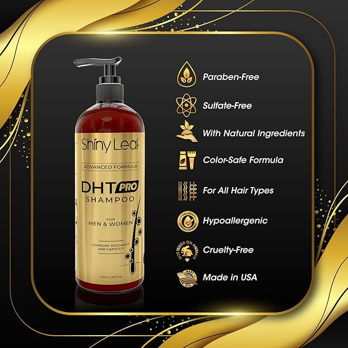 DHT Pro Shampoo Advanced Formula - Made In USA With Procapil And Capixyl, DHT Blockers And Natural Extracts, Anti-Thinning Shampoo for Men and Women, Stimulates Follicles For Thicker Fuller Hair