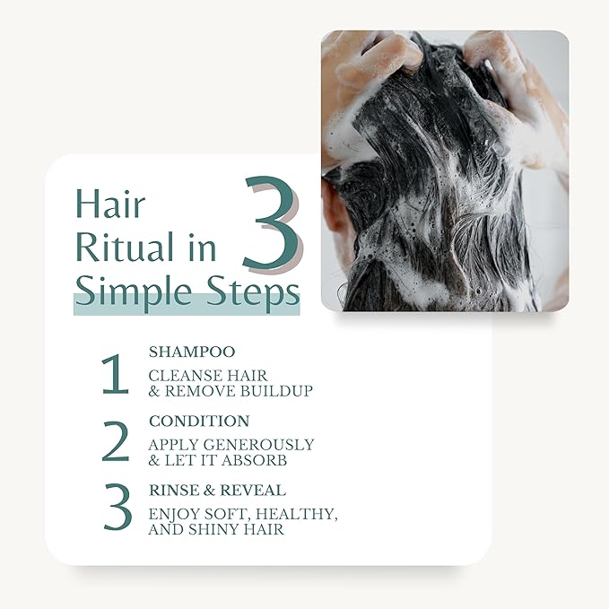 Rosemary Oil Shampoo & Conditioner Set with Biotin for Thinning Hair & Anti-Hair Loss, Strengthening Botanical Formula, Women & Men, Sulfate-Free, Organic, 16 fl oz Each