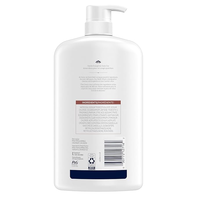 Ivory Body Wash, Designed for the Whole Family, Gentle Formula, Free of Heavy Perfumes Parabens Phthalates & Silicones, Jojoba Scent, 35 oz