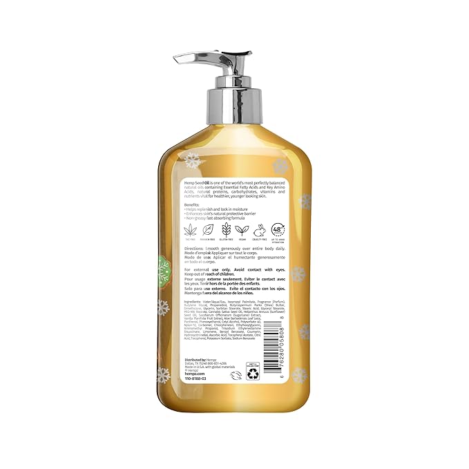 Hempz NEW Vanilla Sugar Cookie Body Moisturizer, Body Lotion, Fall Skin Care for Men & Women, Limited Edition, 17 fl.oz.