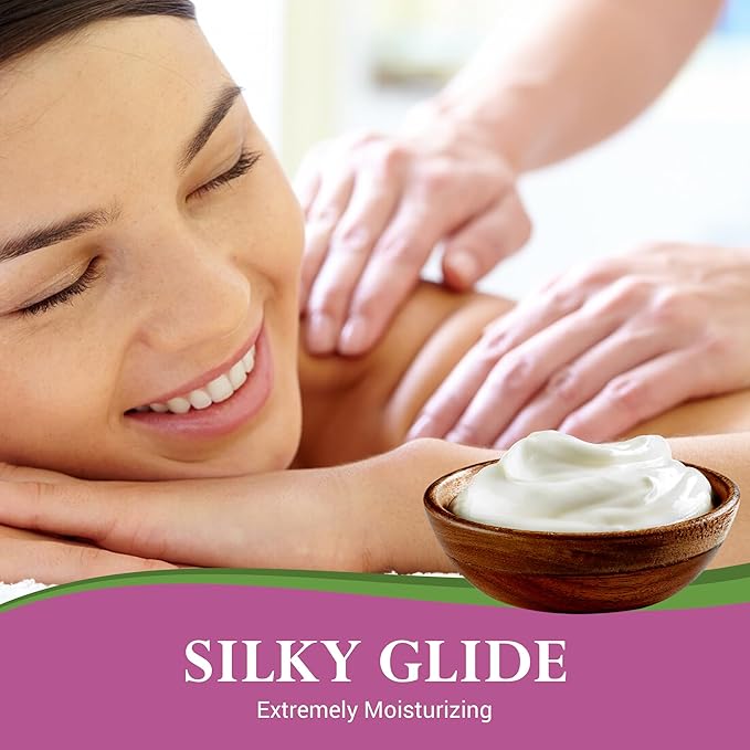 Organic Naturals Bamboo Silk Massage Lotion by Lotus Touch - 100% Pure Bamboo Silk Powder, Green Tea Extract & Aloe Vera - Unscented - Moisturizing, Fast Absorbing - Soft, Silky Glide - 1 Gallon