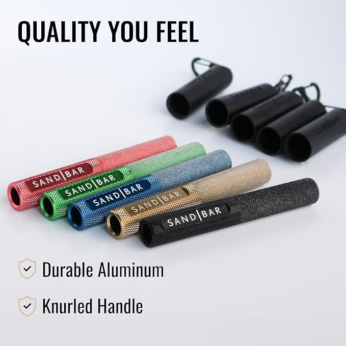 SandBar Callus Removal, Hand Callus Remover Salve Balm Stick for Working Hands, Lightweight Dead Skin Remover Tool Grit Surface, Knurled Handle, Magnetic Cap Hand File 4" - Pink