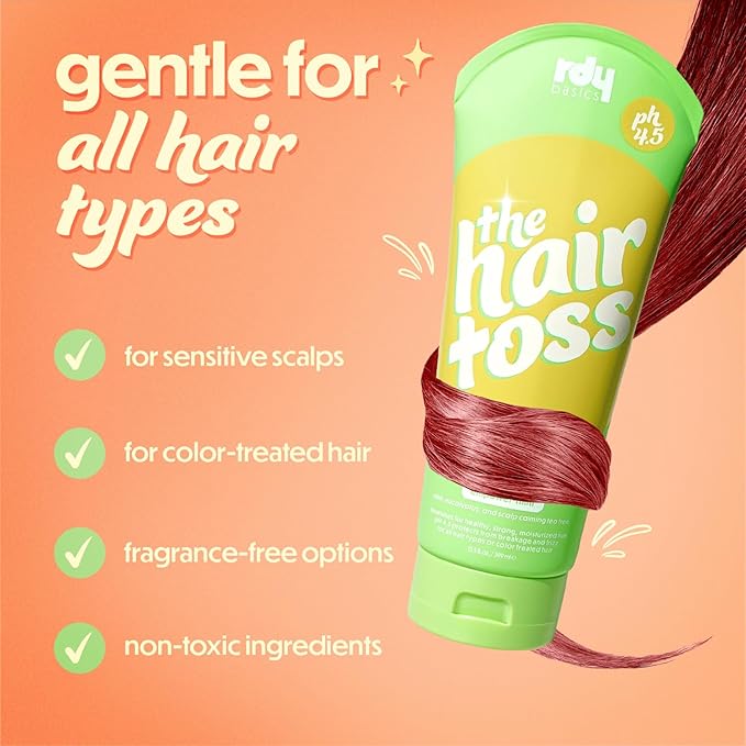 The Hair Toss Men & Women Shampoo And Conditioner Set 13.5floz/7floz - Mint - Formulated 4.5pH Moisturizing Paraben and Sulfate Free Shampoo and Conditioner Set, Hair Care Sets