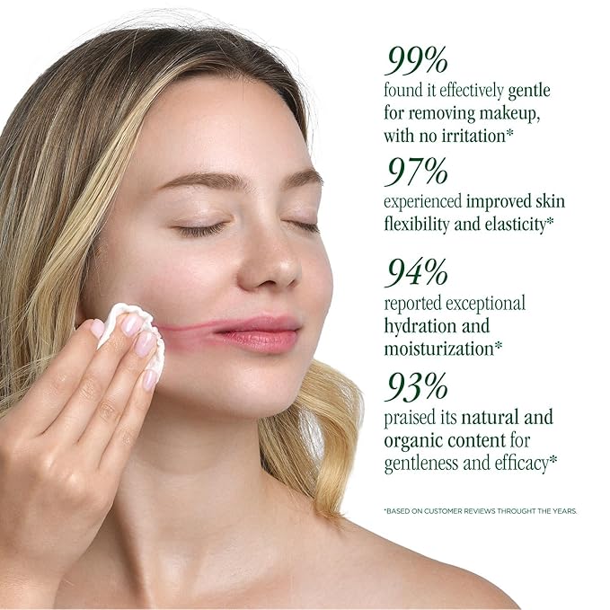 Cleansing Milk Face Wash - Makeup Remover for Sensitive Skin - Organic Shea Butter & Apple Water - Gentle Hydrating Cleanser for Dry Skin - 99% Natural Ingredients (3.4 oz)