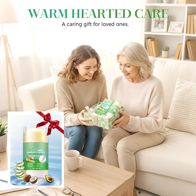 60% Urea Hydrating and Anti-Cracking Foot Cream, 2026 Upgraded Hydrating Foot Care Stick, Moisturizing Balm for Dry Cracked Heels, Hands, Knees Elbows, Foot Repair Stick (1)