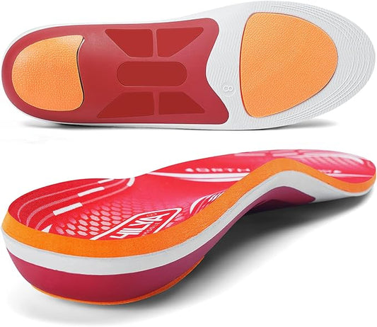 220lbs+ Plantar Fasciitis Relief Foot Pain Arch Support Insert Orthotics Insole, Women Men Shoe Inserts Standing All Day, Comfort Work Boot Insole Flat Feet Heel Spur Size 13, 310MM