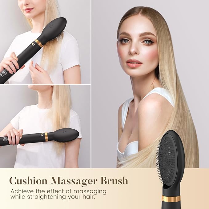 Air Styler 5 in 1, Auto-Wrap Curler, Cushion Massager, Oval Brush, Diffuser, Nozzle Attachment Hair Dryer Brush & Multi-Styler with 110,000 RPM High-Speed Powerful Motor