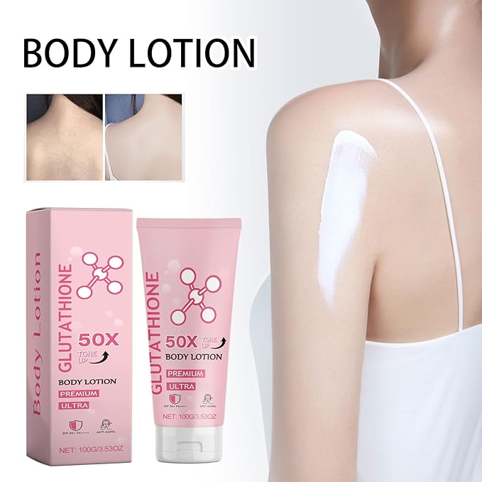 Glutathione Body Lotion for Even Skin Tone - Antioxidant-Rich Hydrating Moisturizer, Non-Greasy Formula for All Skin Types, Fragrance-Free & Sensitive Skin Safe, 3.53 Oz Daily Skincare