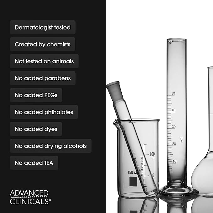 Advanced Clinicals Vitamin C Cream Visibly Brightening Body Lotion | Vitamin C Moisturizer Skin Care Body Cream For Women & Men Visibly Improves Look Of Dark Spots & Uneven Skin Tone, W/Travel Size