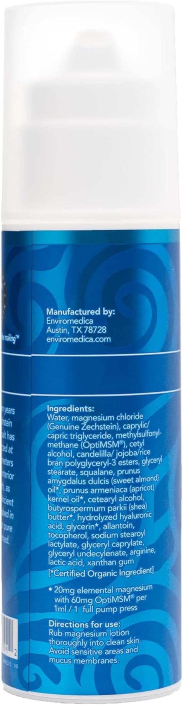 Ancient Minerals Magnesium Lotion Ultra with MSM Pure Genuine Zechstein Magnesium Lotion for Topical Application (5oz)