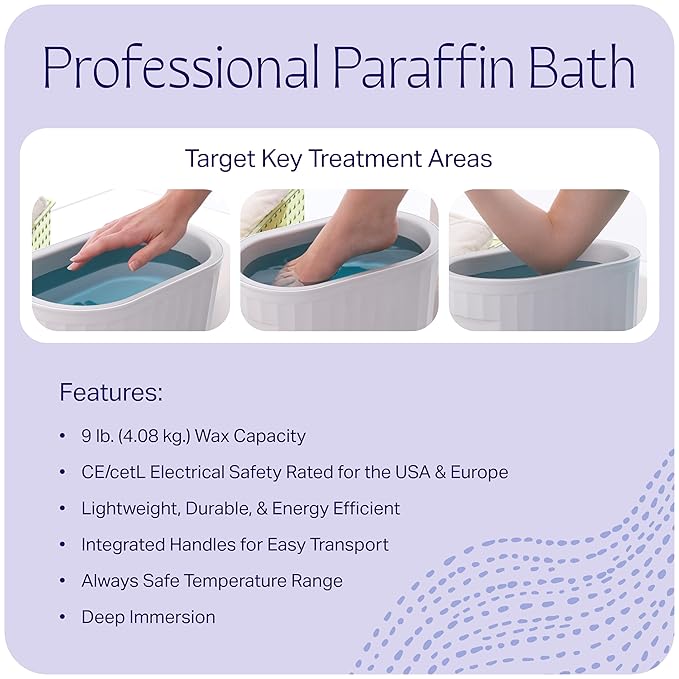 Therabath Professional Thermotherapy TB6 Paraffin Wax Bath - Helps Relieve Arthritis & Muscle Stiffness - Heat Therapy for Hands, Feet, Face & Body - Made in USA - 6 lb. Fresh Squeezed Lemon