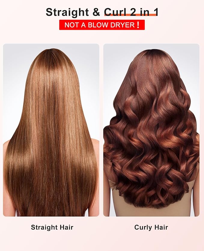 Nimmu Thermal Brush for Blowout Look, 1.5 inch Heated Round Brush, Curling Iron with 10 Temperature Control, Hot Styler Dual Voltage for Travel, Black Gold