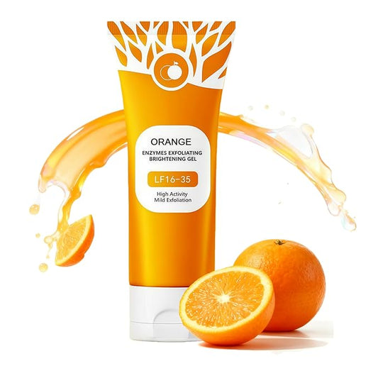 Orange Exfoliating Gel for Face and Body,2025 Exfoliating Cleansing Gel Scrub,Deep Clean Pores, Remove Blackheads & Moisturize Skin,All Types Skin（1 PCS - 3.38 fl oz）