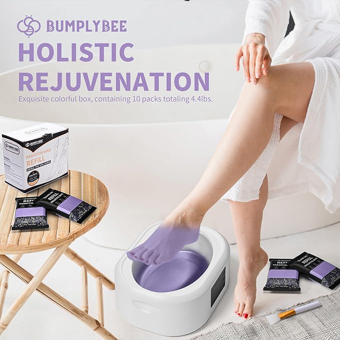 Paraffin Wax for Hand and Feet Refill,10 Packs Lavender Paraffin Wax machine for Hand and Feet Refill, Skin Moisturizing, Non-Greasy, Easy-Peeling