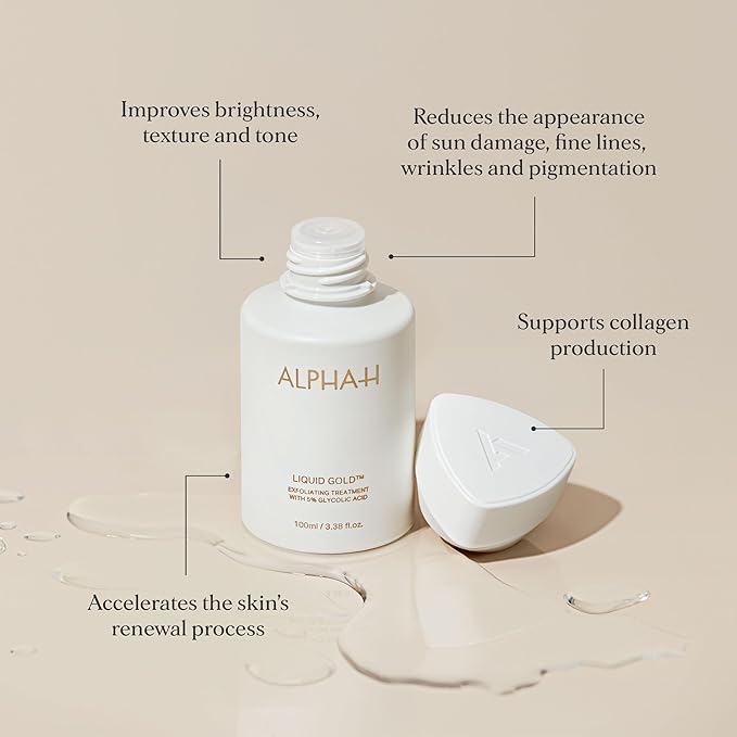 LIQUID GOLD EXFOLIATING TREATMENT WITH 5% GLYCOLIC ACID 100ml