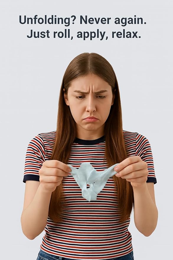 Roll Face Mask Sheet Weekly (7pcs) - Korean Deep Hydrating Collagen Hydrogel Mask for Women - Moisturizing Overnight Skincare