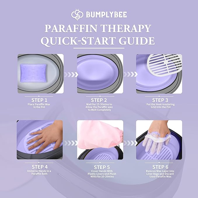 Paraffin Wax for Hand and Feet, 10 Pack Lavender Paraffin Wax Refills for Paraffin Wax Machine, Hand Wax Paraffin Wax Bath, Foot Wax Paraffin Bath, Moisturizing Hands Feet, Deep Hydration