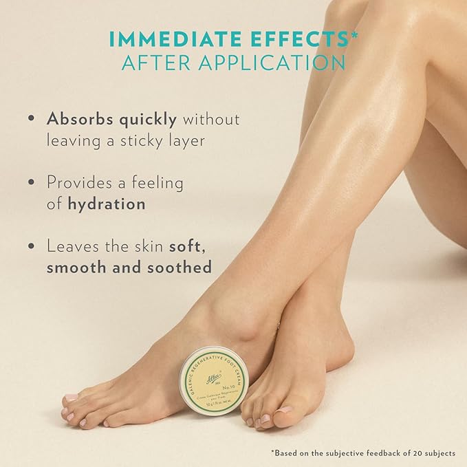 Alba1913 Vegan Foot Cream for Dry Cracked Heels & Feet – Instant Moisture Boost, Care Products for Cracked Heel Repair, Daily Foot Moisturizer Cream for Women & Men w/ Shea Butter & Coconut Oils - 50g