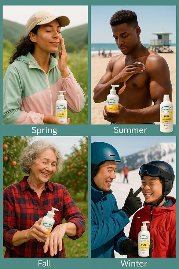 GLY MIRACLE SUN SPF30 Sunscreen Moisturizer: Hydrate and Protect Dry, Cracked Skin with Broad Spectrum UV Block - 16 oz Apricot Breeze