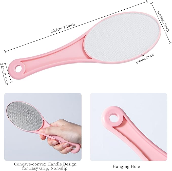 3 Pack Nano Glass Foot File Callus Remover for Feet, Beomeen Double Sided Foot Scrubber, Dead Skin Remover, Hygienic Pedicure Tool, Hair Eraser for Softer and Smoother Feet and Hands