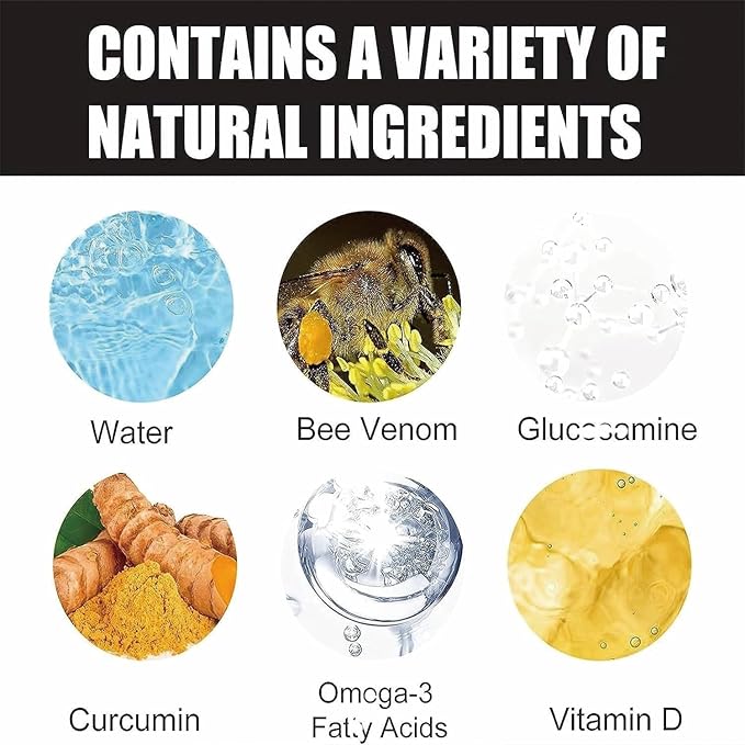 Beevenom Bee Venom Professional Gel,Bee Venom Cream New,Propolis Professional Gel Joint Cream,Soothing Provides for Neck,Waist,Back Hand Feet and Leg (3PCS)