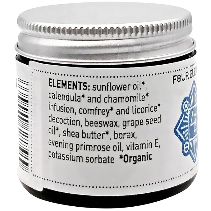 Look NO X MA Skin Soothing Cream 2 OZ | 100% Organic Calendula and Chamomile Infused, Body and Face Moisturizing Cream | Handmade Plant Rich Hydrating Moisturizer for Dry, Irritated, Sensitive Skin