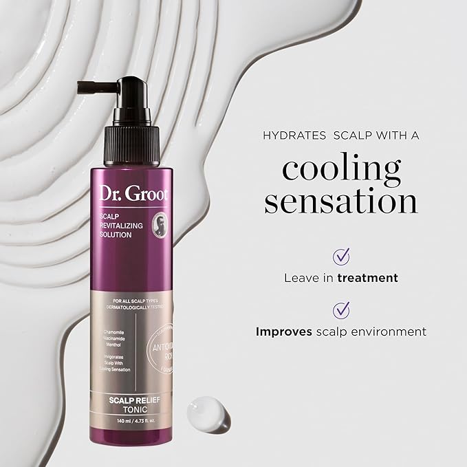 Dr. Groot Thickening Scalp Serum and Calming Tonic Set for Hair Loss – Clinical Results with Biotin and Rosemary for Hair Thinning, Shedding, Scalp Repair and Treatment