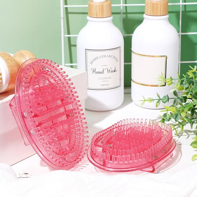 2 Pcs Meridian Massage Brush Magnetic Full Body Meridian Brush Beauty Salon Massage Tools for Full Body SPA Massager Relaxation(Pink)