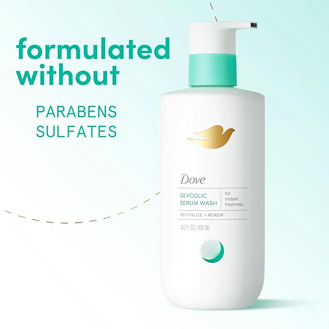 Dove Body Wash 2 Count Limited Edition Gift Pack to Moisturize and Control Odor from Hormonal Skin Shifts 14.2 Fl oz