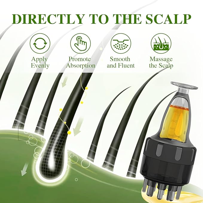 Batana Oil for Hair Growth and Rosemary Oil for Hair Growth, Nourish Dry Damaged Hair, Promote Thicker & Stronger Hair for Men Women, with Hair Oil Applicator, 2.02 Fl Oz