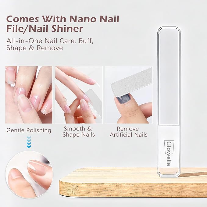 Glowelle Electric Foot Callus Remover, Electric Callus Remover for Foot, Rechargeable Portable Pedicure Tool Kit, Smooth Foot File Tools for Dead Hard Cracked Dry Skin, Foot Care for Women,Men Gift