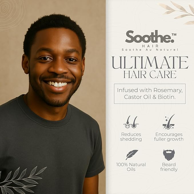 Hair Growth Oil – Infused with Rosemary, Castor Oil, Biotin, Pumpkin Seed – DHT Blocker – Non-Greasy Hair Loss & Thinning Support for Men & Women – Scalp Serum for Dry Scalps 240ml