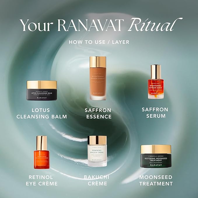 RANAVAT Lotus Facial Cleansing Balm - Gel to Milk Makeup Remover Balm for Balanced & Restored Skin - Resurfacing Facial Cleanser with Blue Tansy Oil + Jasmine - Suitable for All Skin Types (3.4 oz)