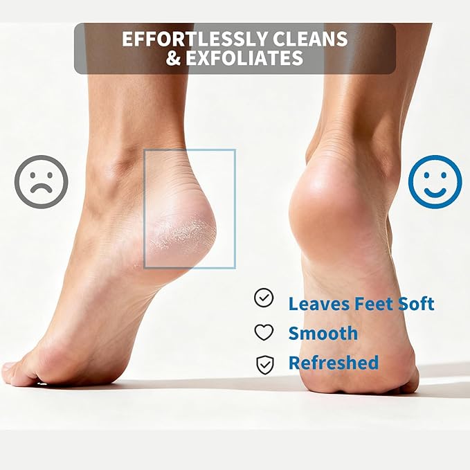 Shower Foot Scrubber Mat with 3 Types of Upgraded Brushes for Massage, Shower Back Scrubber with Micro Suction Cups,Back Washer,Shower Scrubber for Body at Home Spa (Gray)