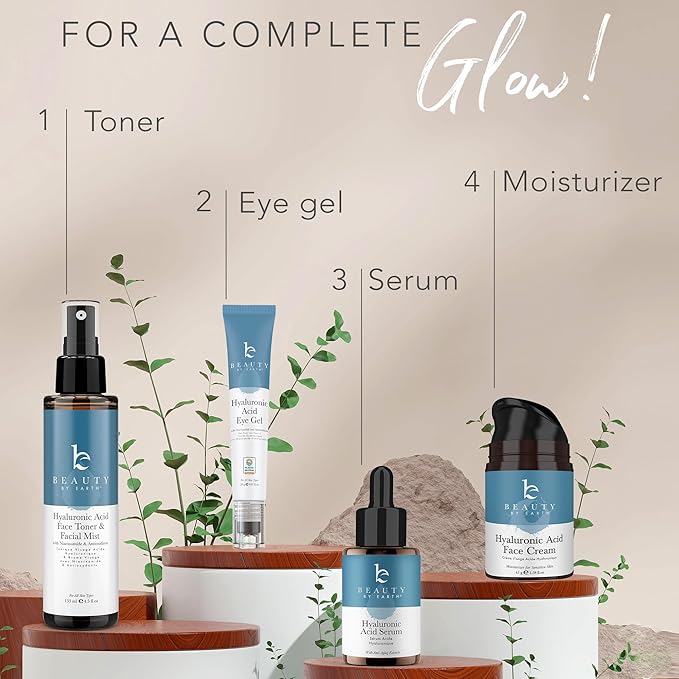 Hyaluronic Acid Toner for Face - USA Made with Natural & Organic Ingredients, Hydrating Toner with Niacinamide, Softens and Smoothes Dry & Sensitive Skin, Fragrance-Free Skin Care Spray