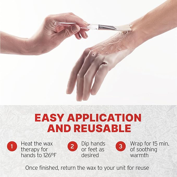 BW Blended Waxes, Inc. Therapy Wax by Mari Quinn, Premium Paraffin Wax Bath for Hands and Feet with Vitamin E and Jojoba Oil, Unscented Paraffin Wax Therapy for Soft and Moisturized Skin, 6 lb