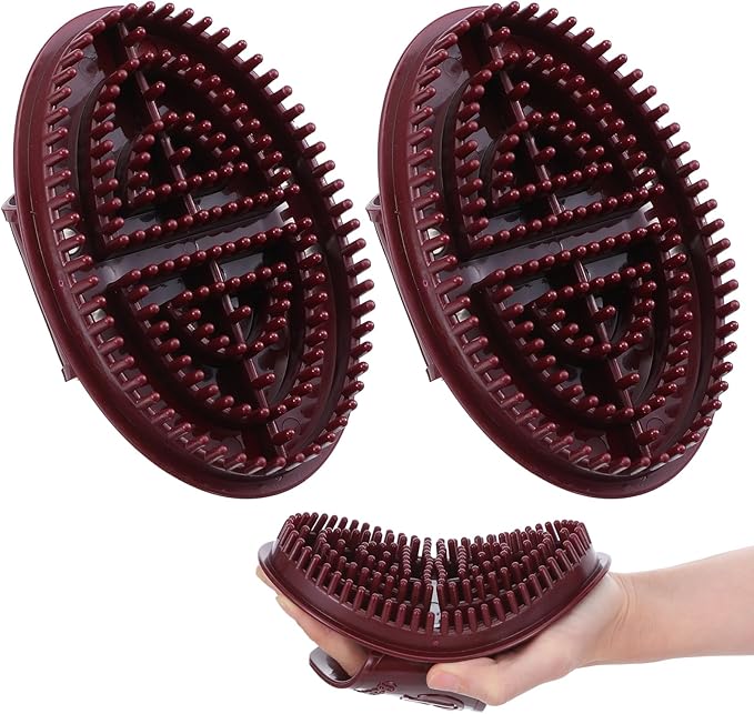2 Pcs Meridian Massage Brush Full Body SPA Relaxation Massager Brush Acupressure Meridian Scalp Massage Full Body Relaxation Comb Beauty Salon Professional MeridianBrush for Massager Relaxations