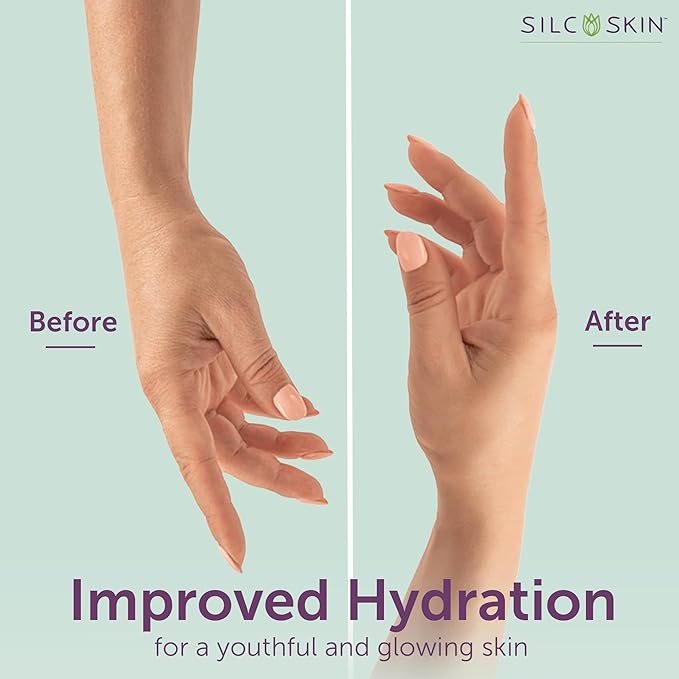 SilcSkin Hand & Body Treatment - Water-Based Hand & Body Lotion for Crepey Skin and Fine Lines - Uses Medical Grade Silicone for Deep Hydration - 2 oz (Pack of 2)