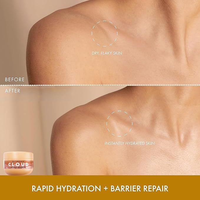 54 Thrones Barrier Repair Cloud Cream, Ultimate Hydrating Skin Care, Hydrating Peptide Moisturizer, Skin Repair Cream, Active Repair, Ghanaian Coconut + Moroccan Almond