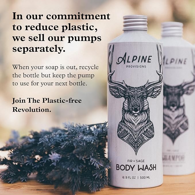 Alpine Provisions Rosemary & Mint Shampoo for Men & Women- Naturally Repair, and Hydrate with Essential Oils, Jojoba, Aloe Vera - Vegan, Sulfate & Plastic Free - Plant-Based Hair Care 16.9 FL Oz