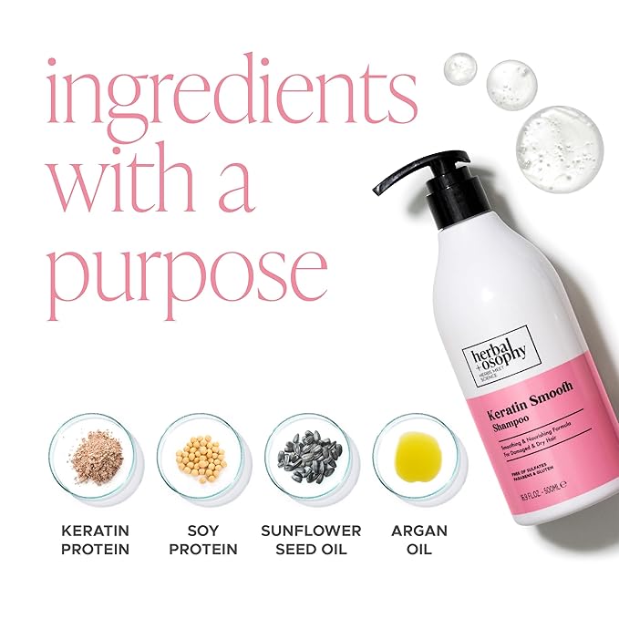 Herbalosophy Keratin Smooth Shampoo 16.9 Fl.Oz