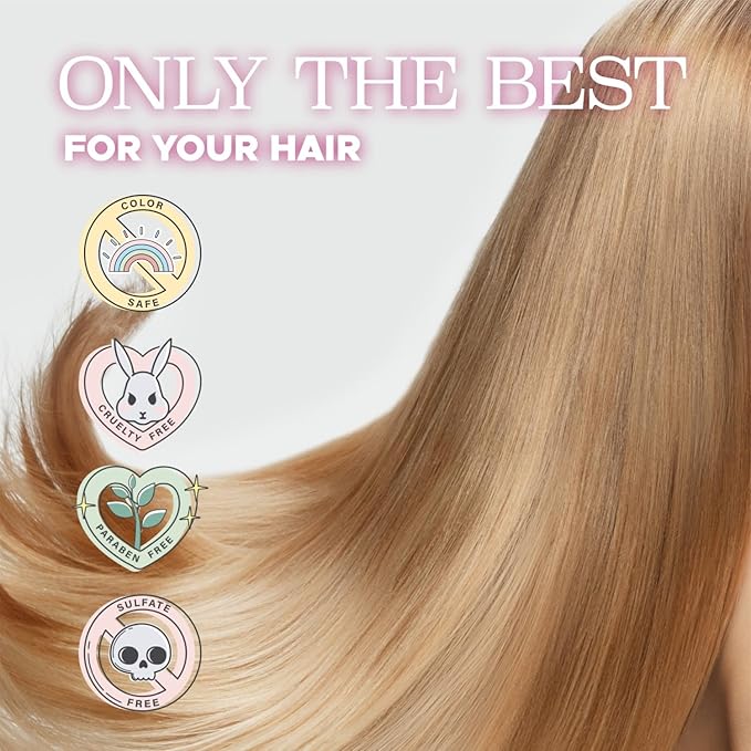 Luseta Glossy Pearl Shampoo for Smoothing and Nourishing Frizzy, Moisturizing Shampoo with Pearl Extract, Awakening shine for Dull hair 16.9 fl.oz.