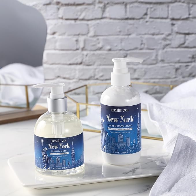 ROMIIE ZOI Daily Hand & Body Lotion with Moisturizing Shea Butter - New York with the Scent of Wood Sage & Sea Salt - 236 ML / 8 FL OZ